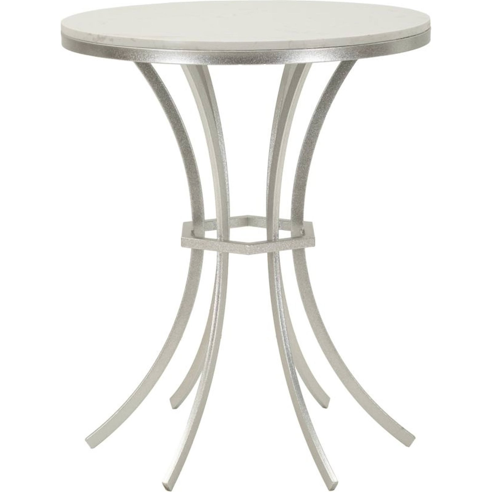 Table d'appoint ronde en fer et marbre GLAM, RECOLLECTION