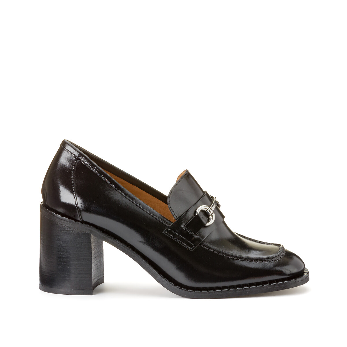 black buckle loafers