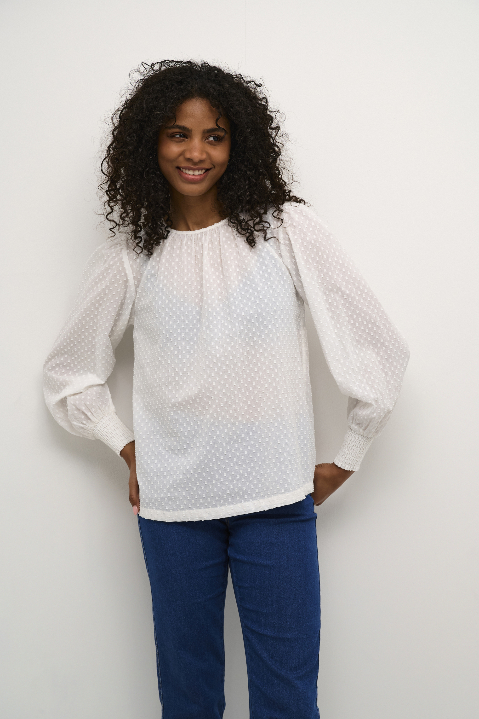 Blouse with long sleeve, KAFFE