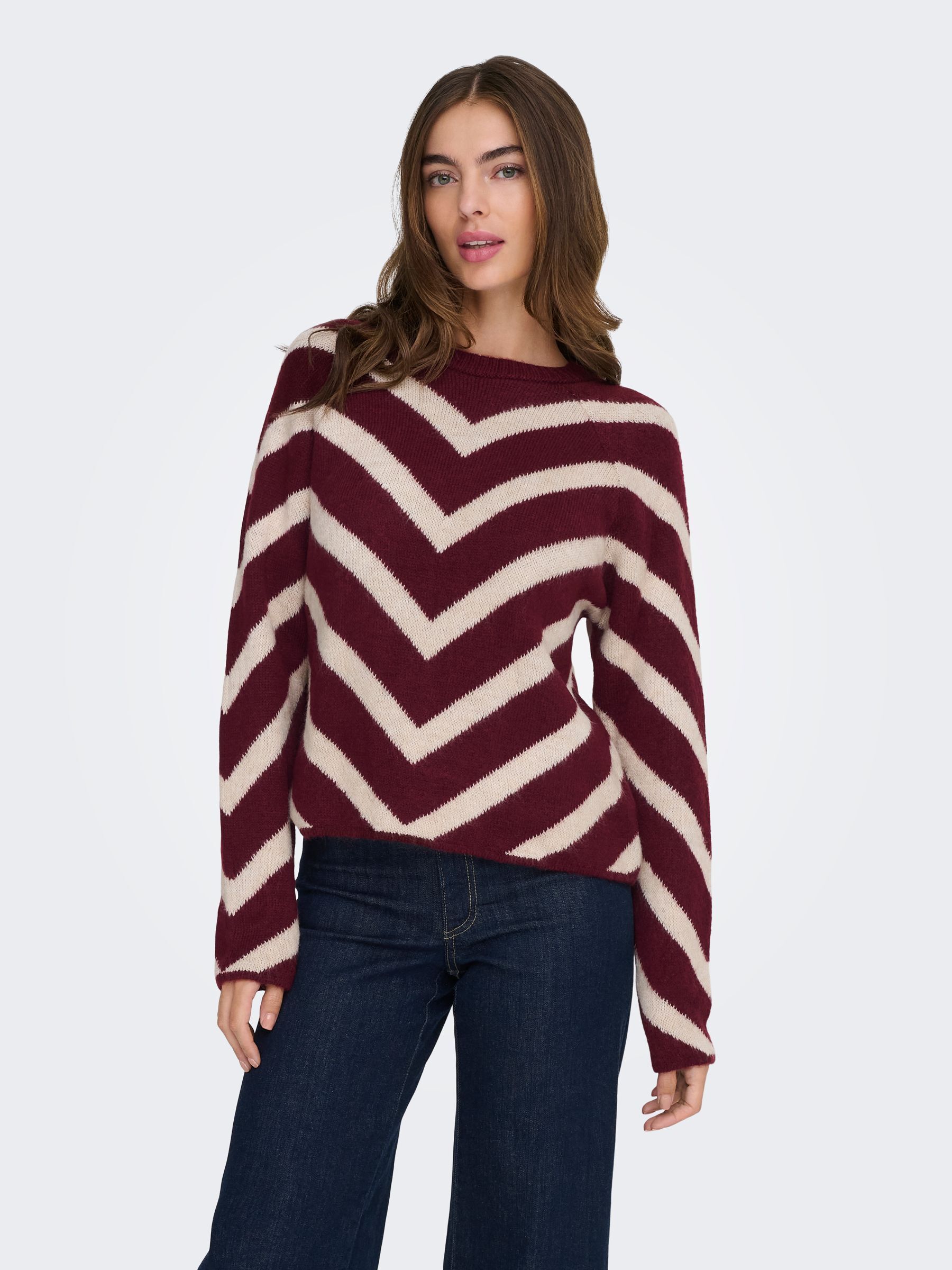 Pull en fine maille rayée, ONLY