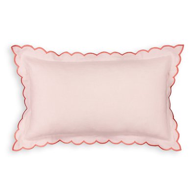 Antoinette Linen Cotton Blend Rectangular Cushion Cover LA REDOUTE INTERIEURS