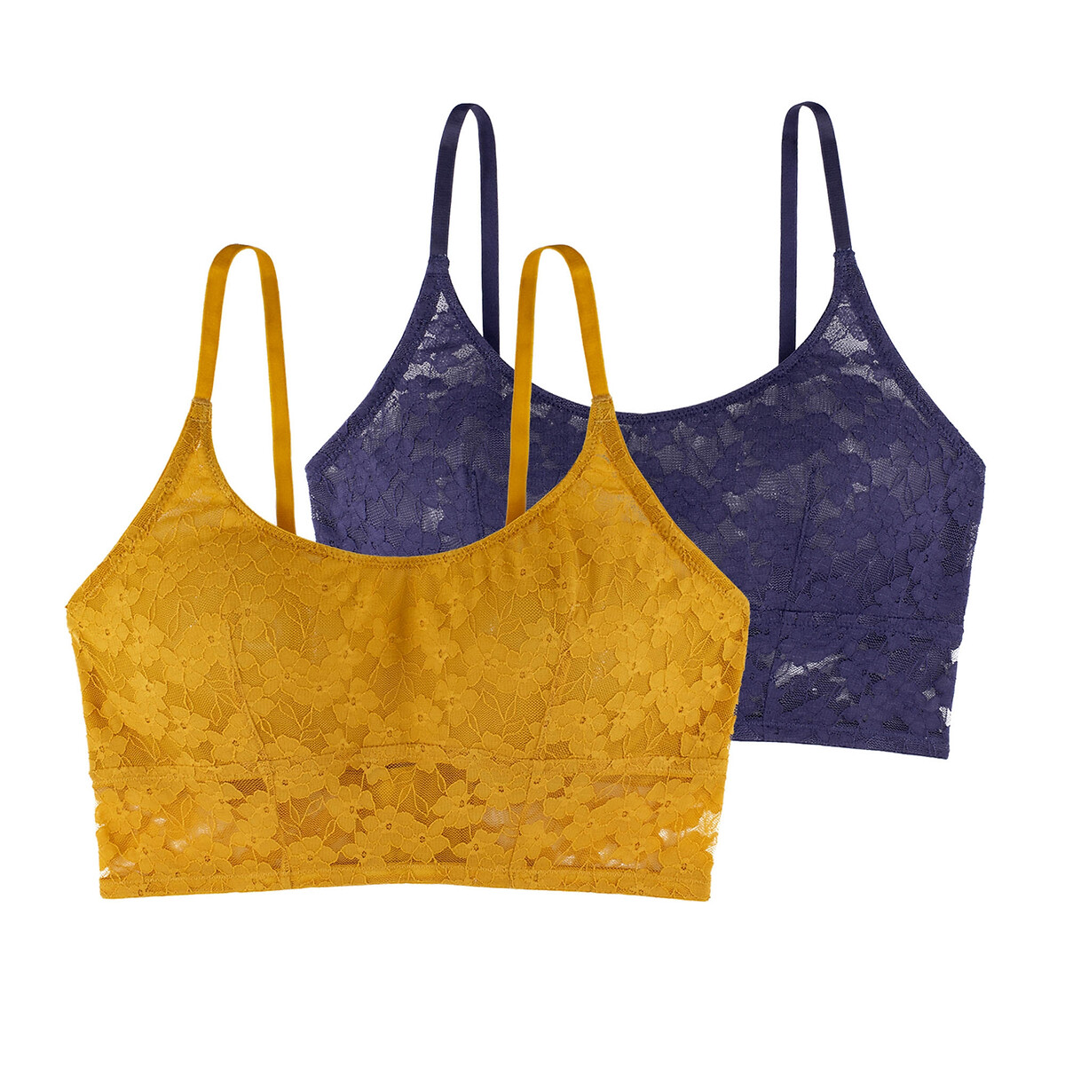 Pack of 2 Amaya Bralettes in Recycled Lace