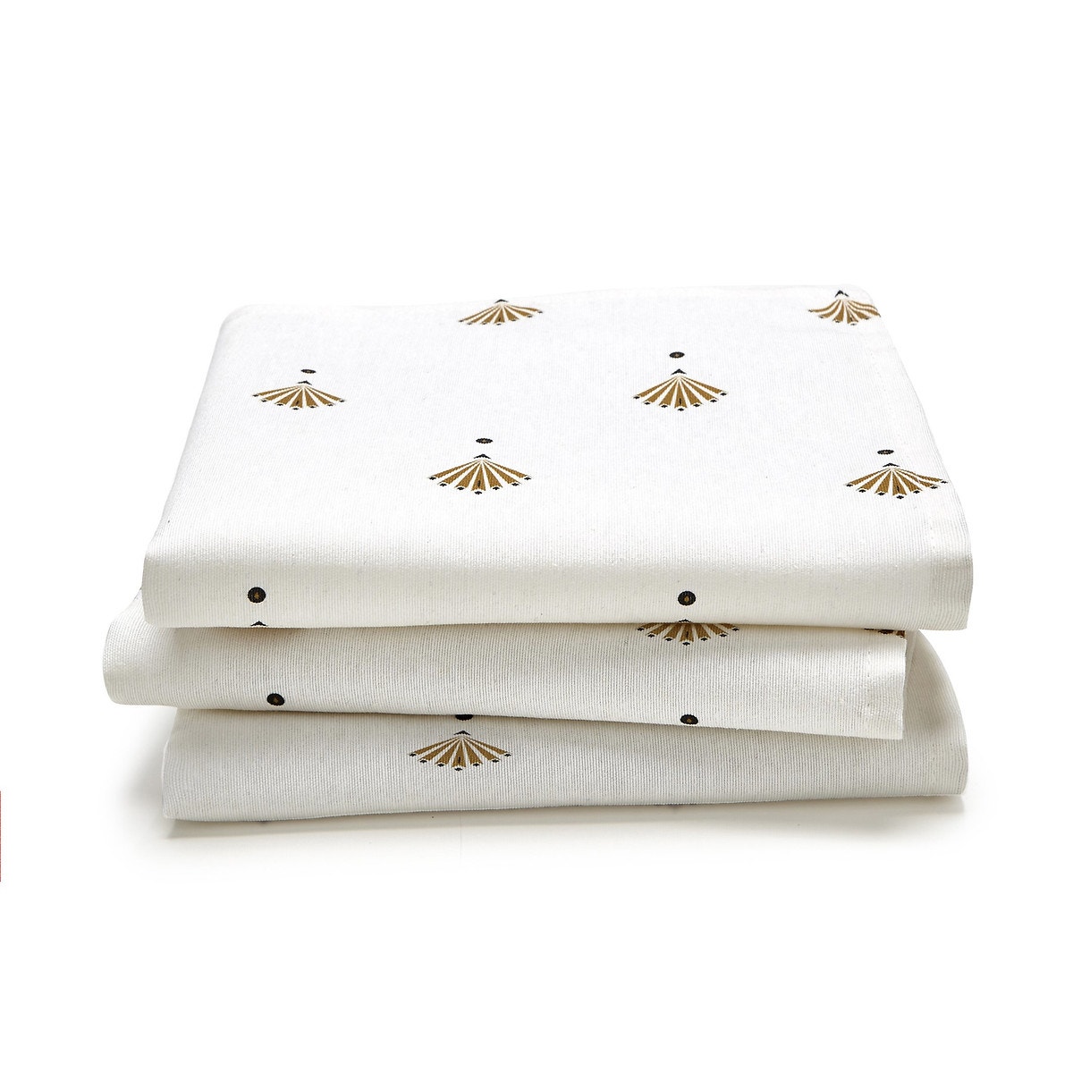 Lot de 4 serviettes de table, floya blanc imprimé La Redoute Interieurs