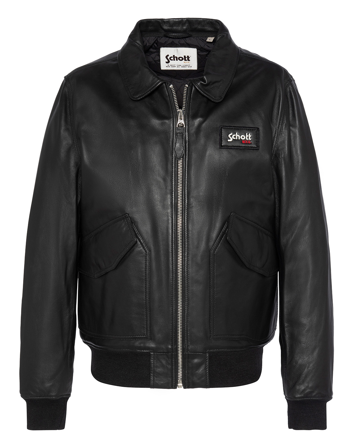 Blouson CWU, cuir d'agneau, SCHOTT