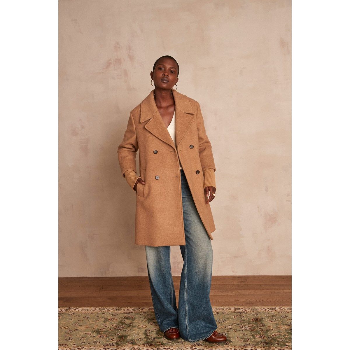 Manteau camel best sale cache cache