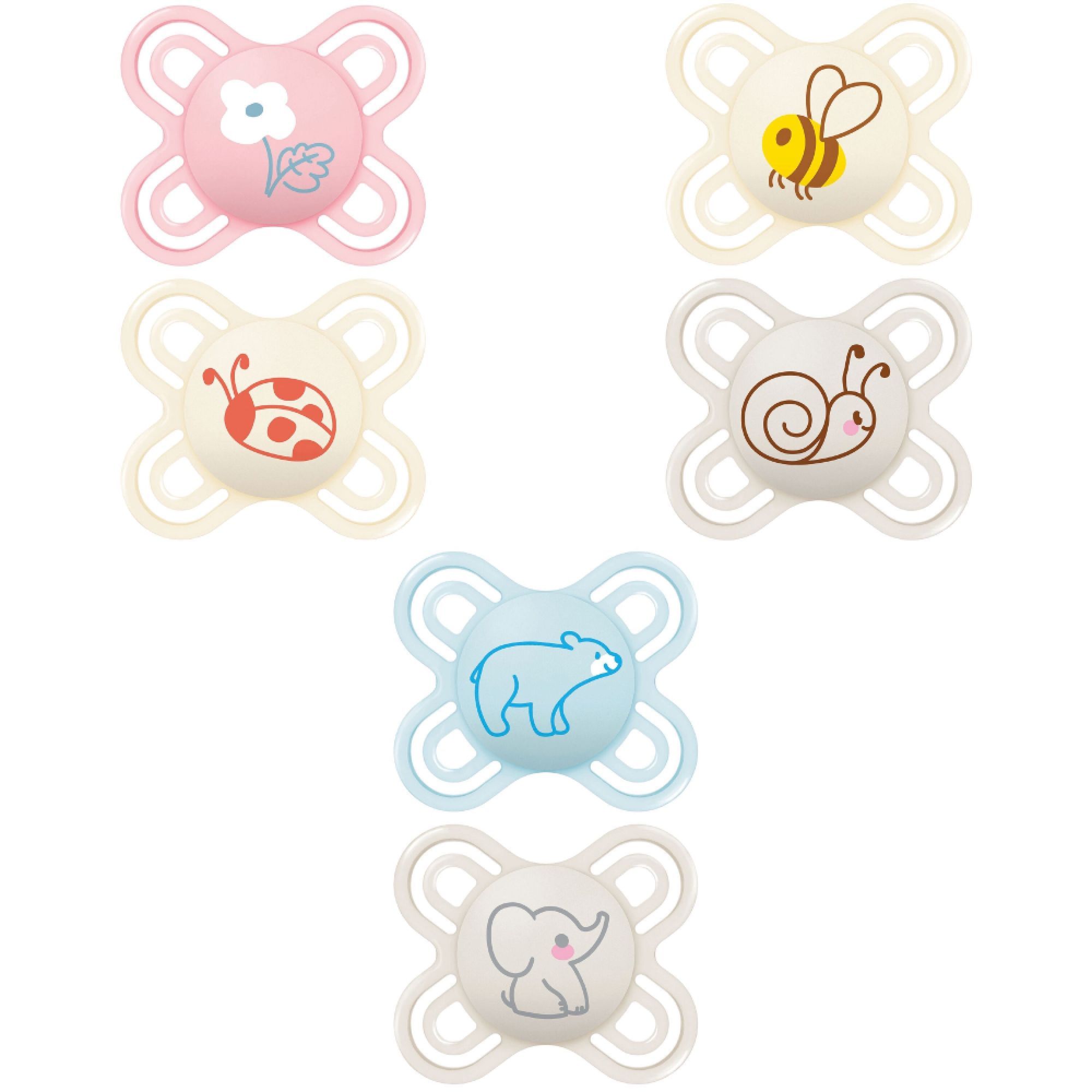 Lot de 2 sucettes 0-2 mois Perfect Naissance, MAM