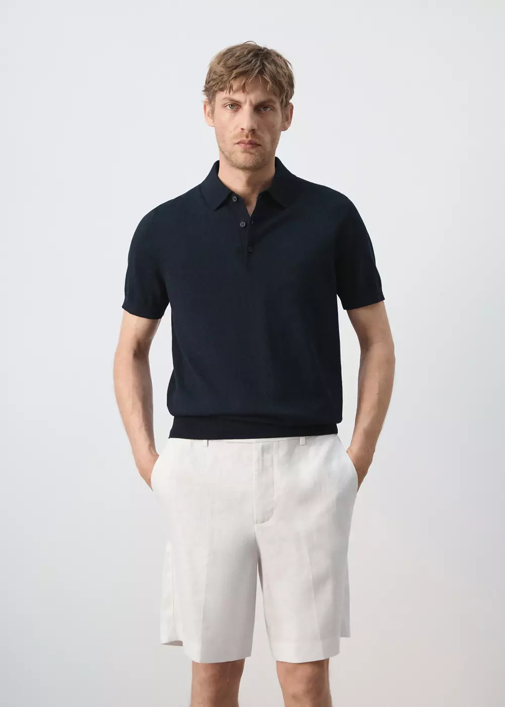Polo 100 % coton maille fine, MANGO MAN