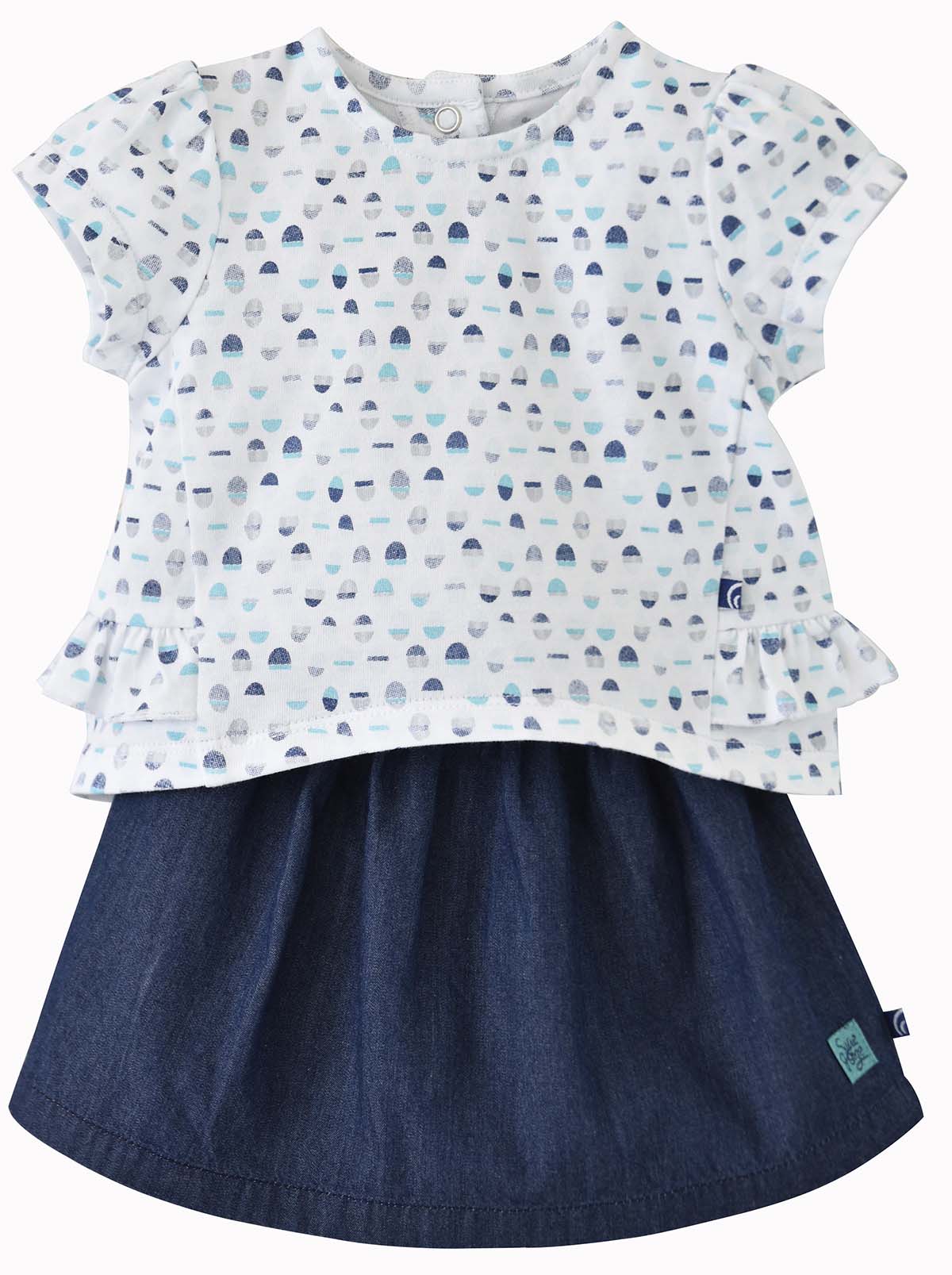 T-shirt et jupe short menthe a l'eau, SUCRE D'ORGE