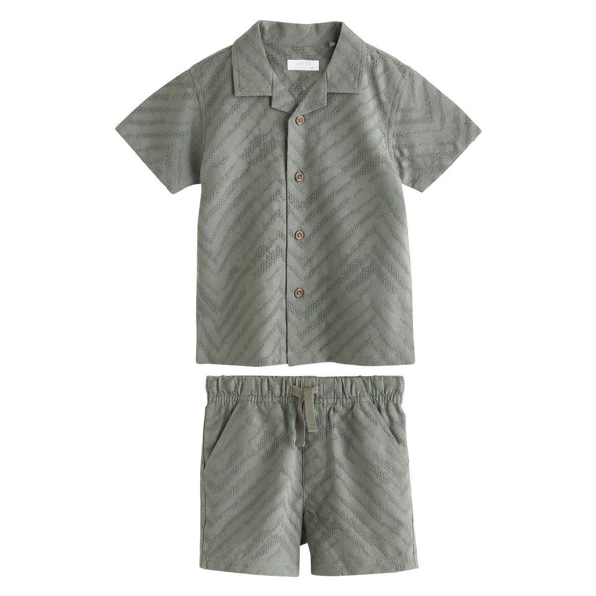 Short et chemise texturée à manches courtes, NEXT