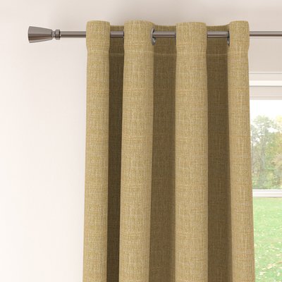 Textured Woven Lined Eyelet Pair of Curtains SO'HOME