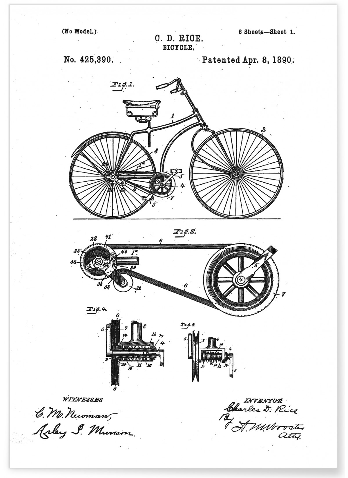 Affiche Brevet vélo, L'AFFICHERIE