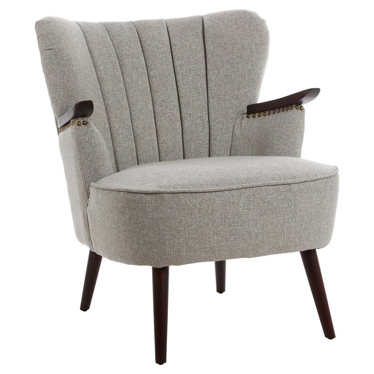 shell back accent chair