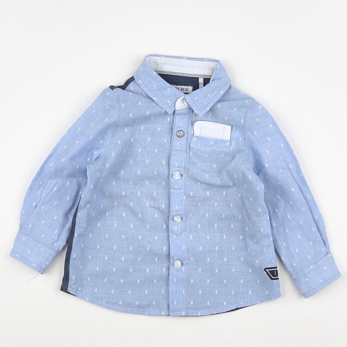 Chemise IKKS Original Garçon Taille 128 - Occasion Très Bon état - Motif Floral