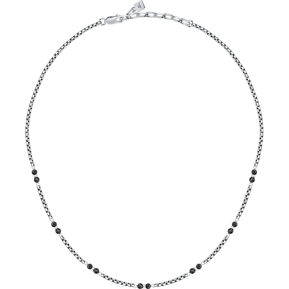Colliers en Onyx/steel et Onyx, MORELLATO