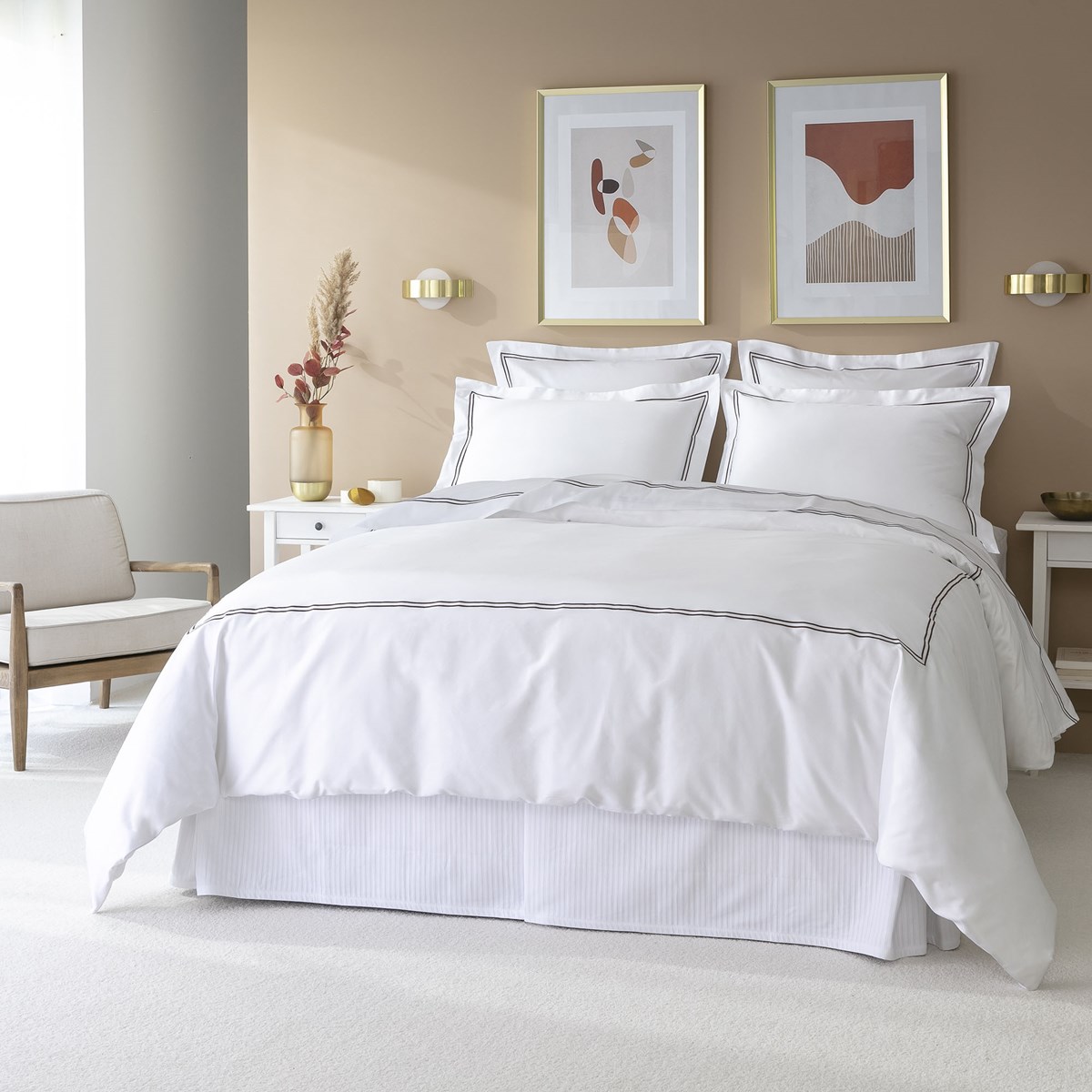 Housse de couette satin de coton égyptien ELEGANCE, MPC MAISON