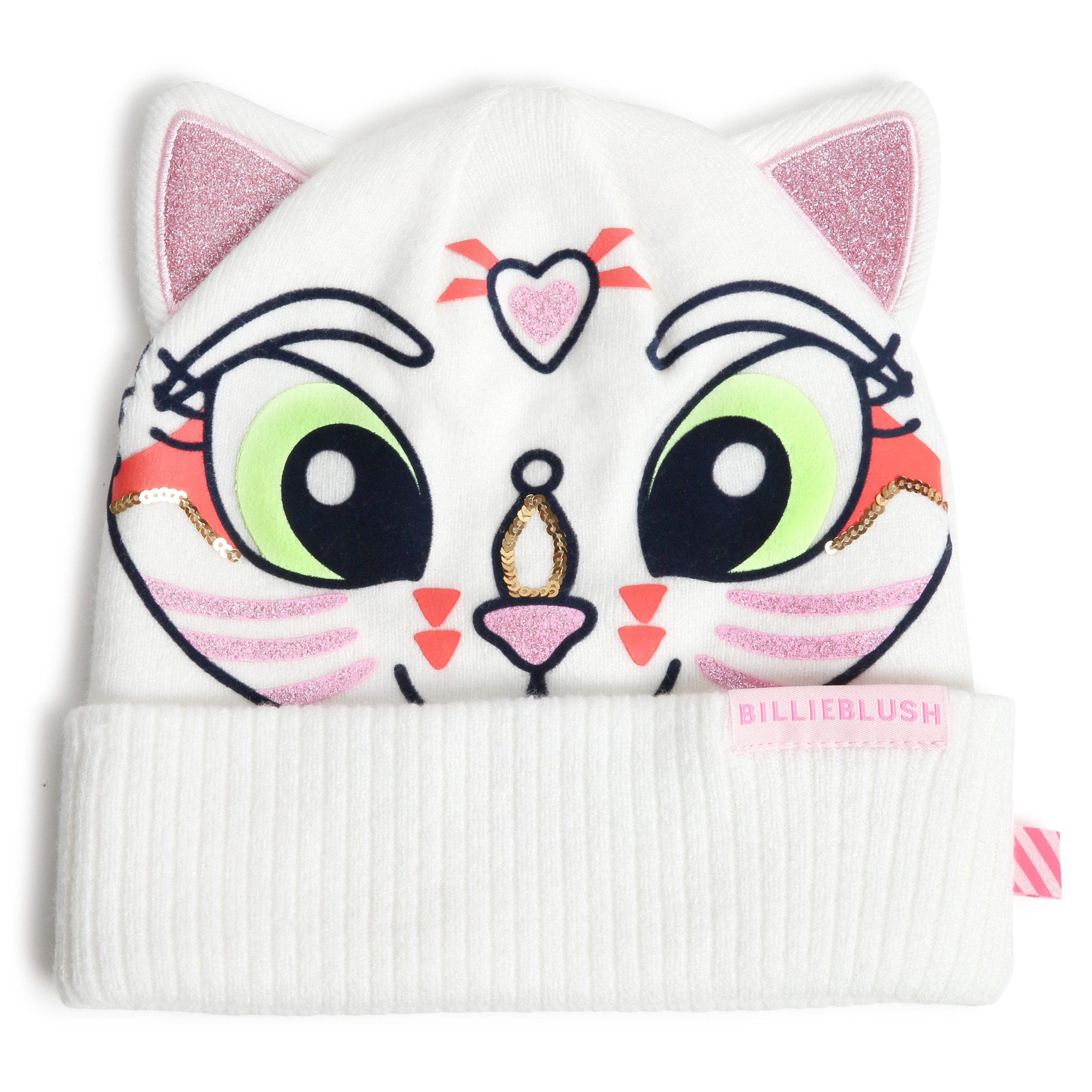Bonnet chat à oreilles paillettes, BILLIEBLUSH