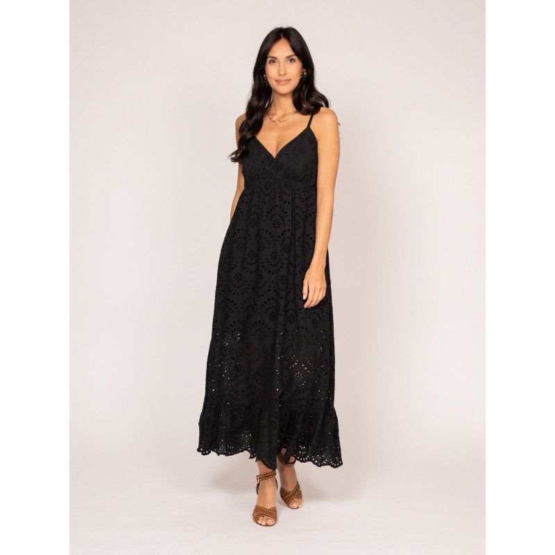 Robe noire broderie anglaise La Redoute