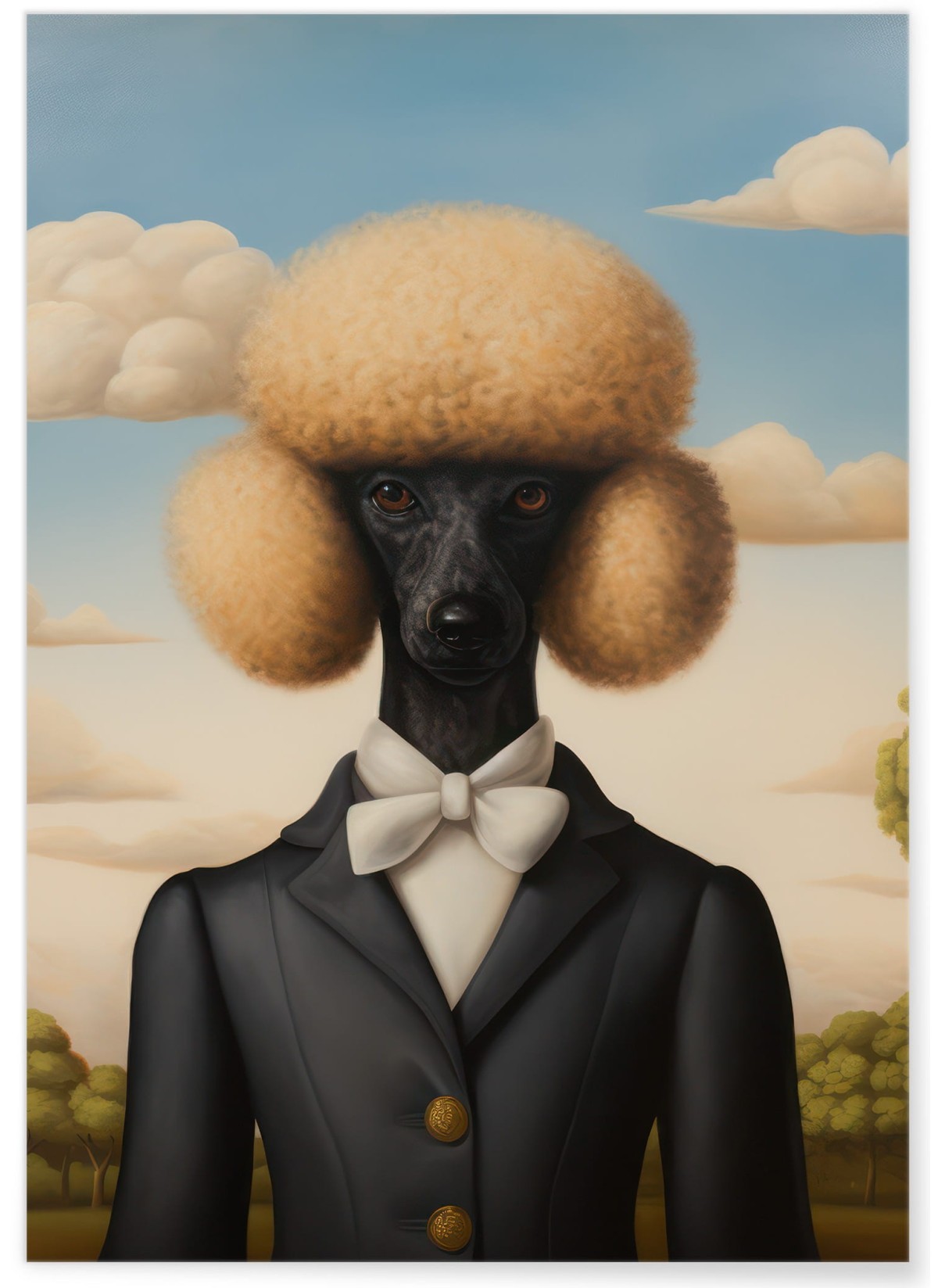 Affiche Le caniche gentleman, L'AFFICHERIE