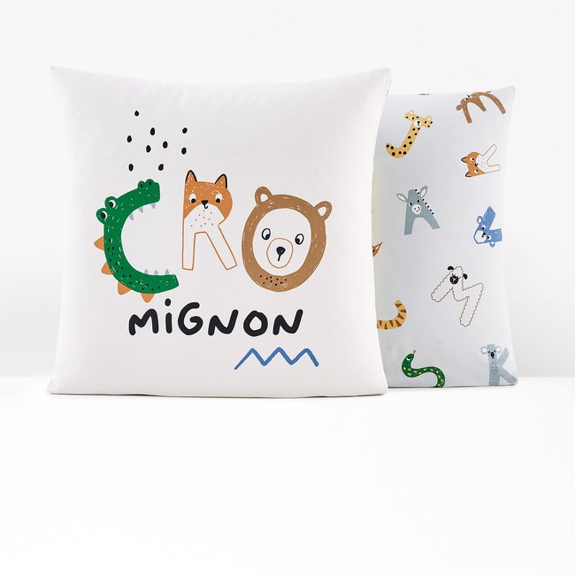 Cro Mignon Alphabet 100% Cotton Child's Pillowcase, printed, LA REDOUTE INTERIEURS