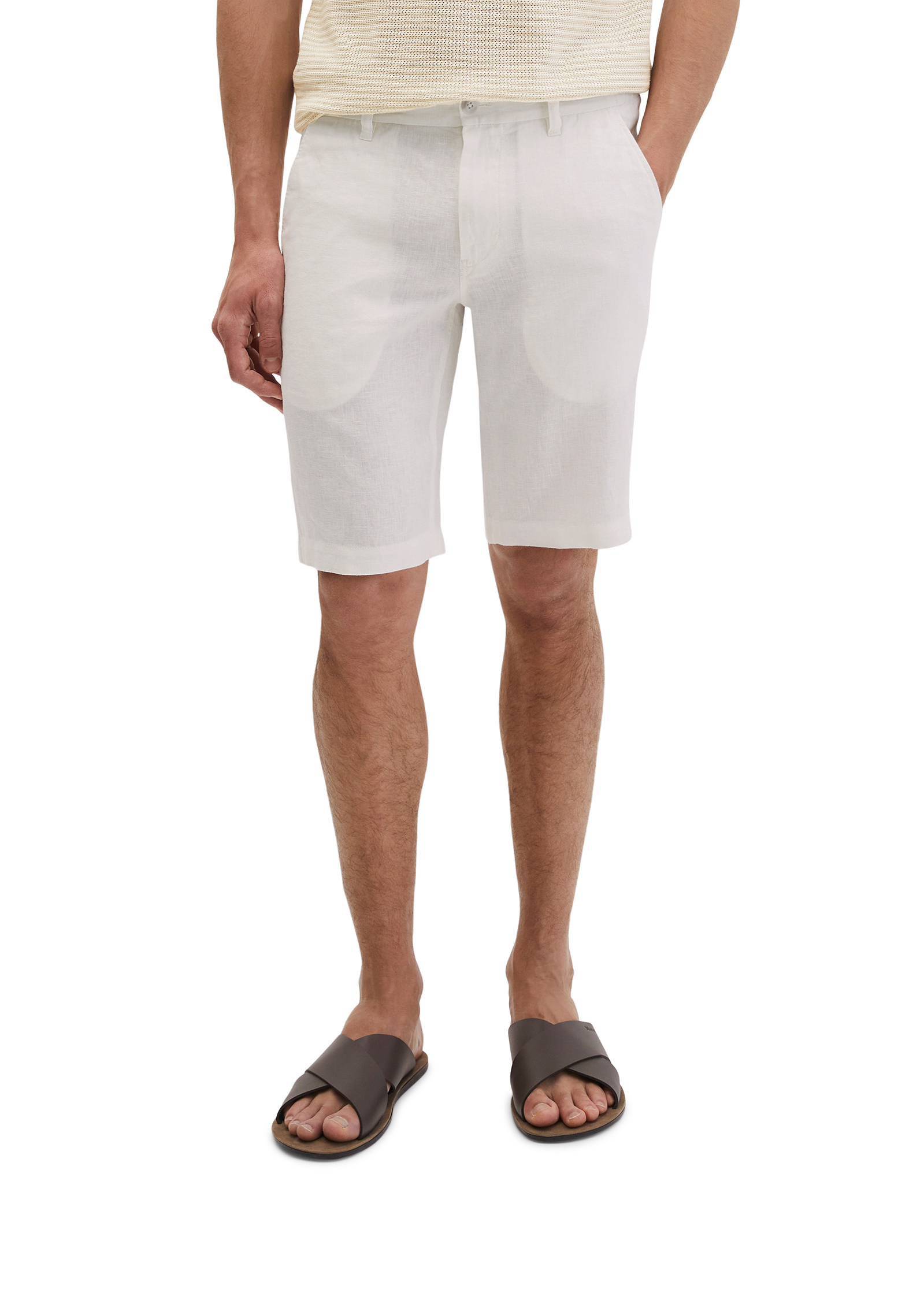 Short modèle Reso Jogger regular en lin européen, MARC O'POLO