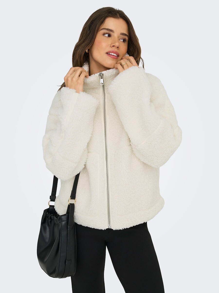 Veste zippée en sherpa, ONLY