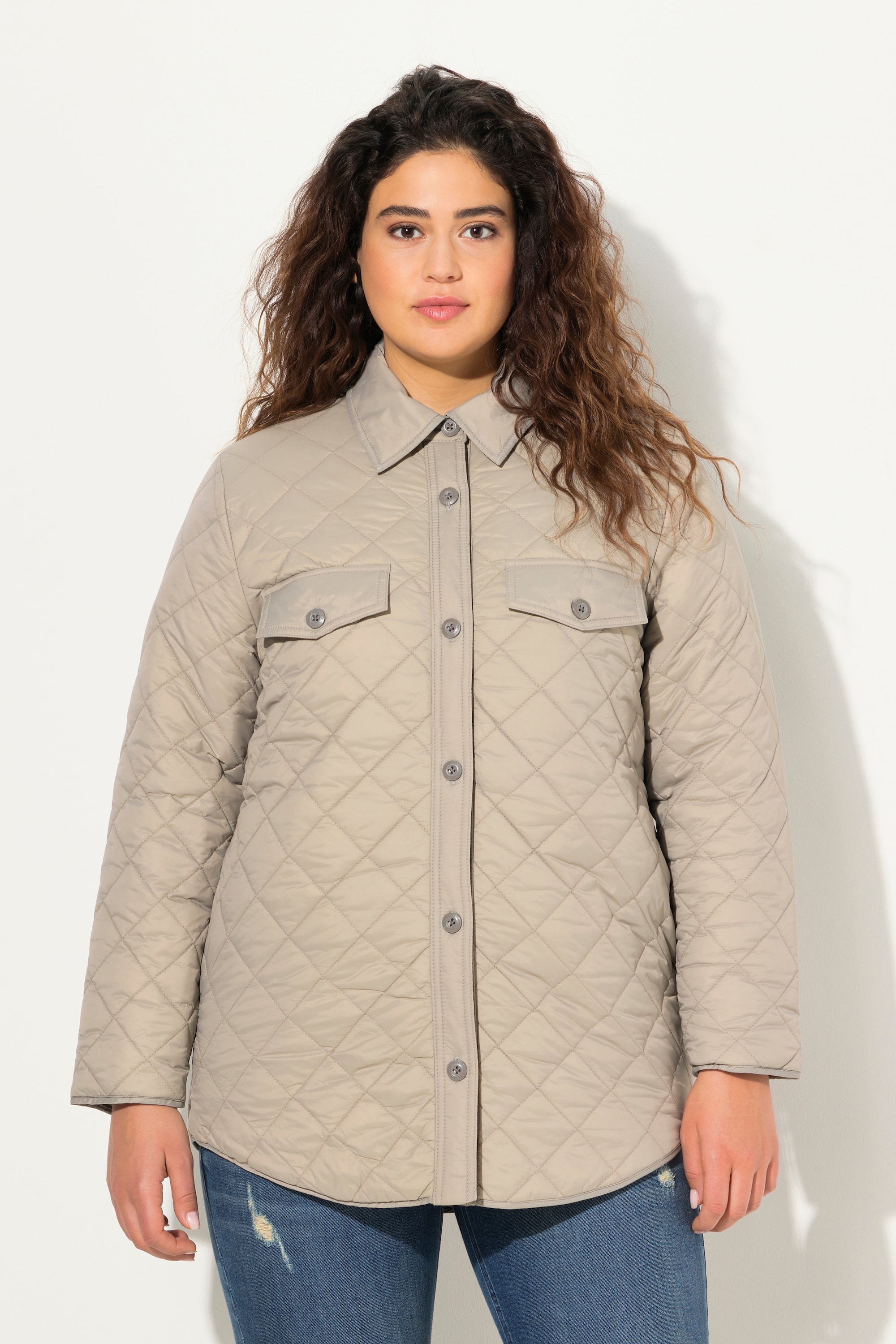 Veste chemisier à surpiqûres, ULLA POPKEN