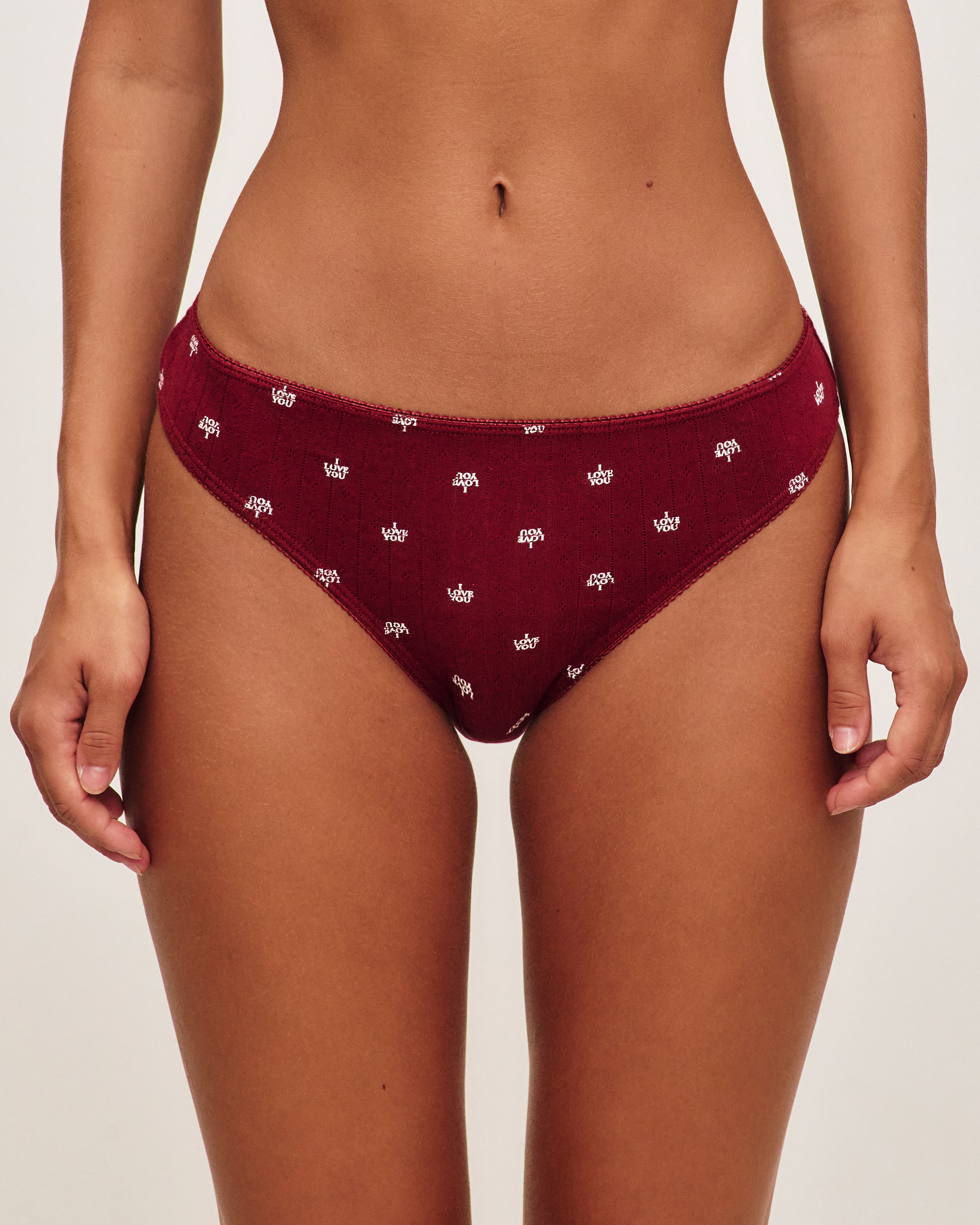 Lot de 3 culottes en coton à motifs BOTTLIZ ILOVEU, UNDIZ
