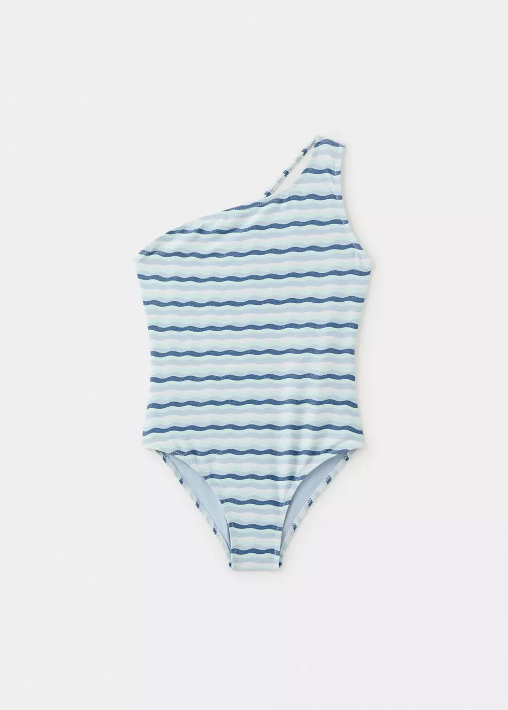Maillot de bain asymétrique rayures, MANGO KIDS