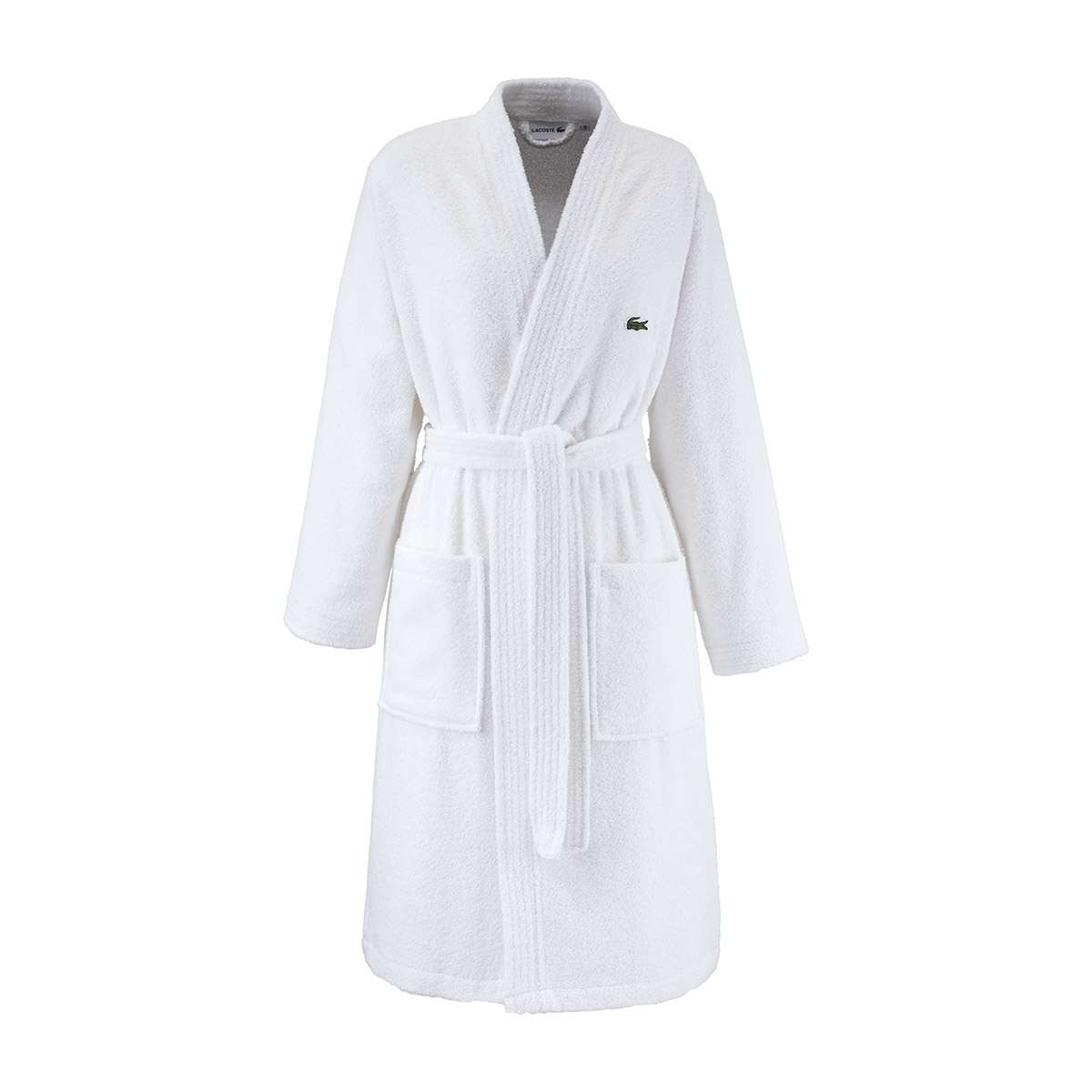 Peignoir de bain en coton, L LECROCO, LACOSTE HOME