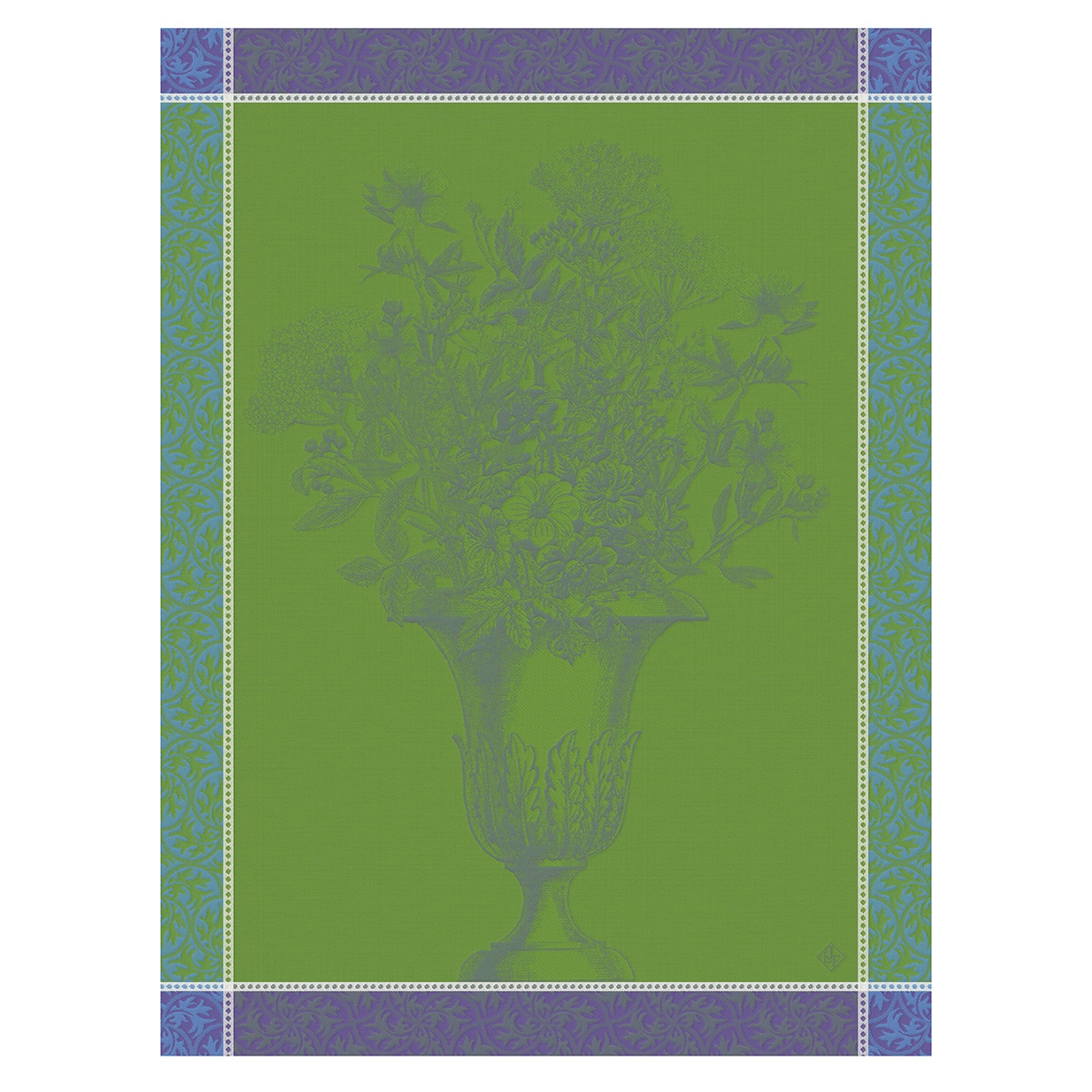 Torchon en Coton, FLORAISON UNI, LE JACQUARD FRANCAIS