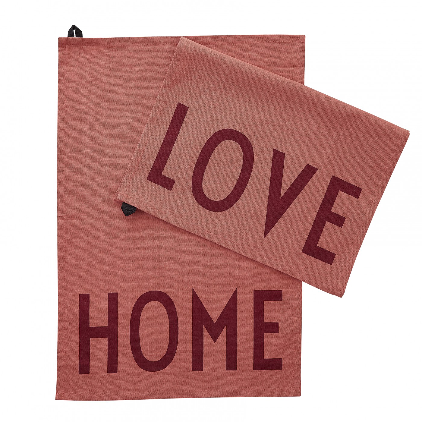 Lot de 2 Torchons Love & Home, DESIGN LETTERS