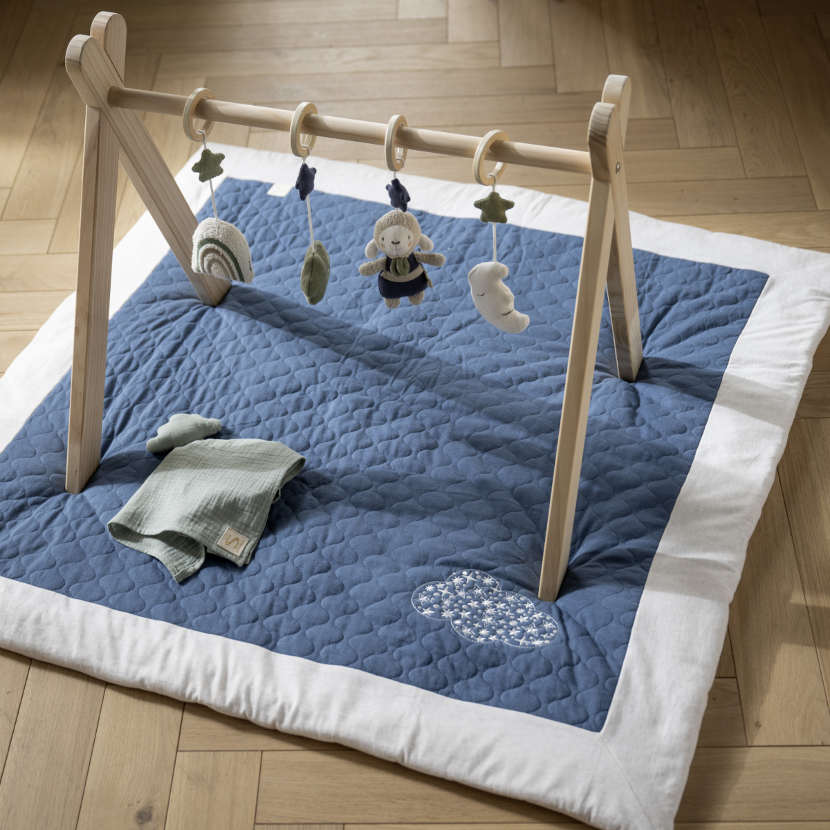 Grand tapis de jeu en coton matelassé, SAUTHON