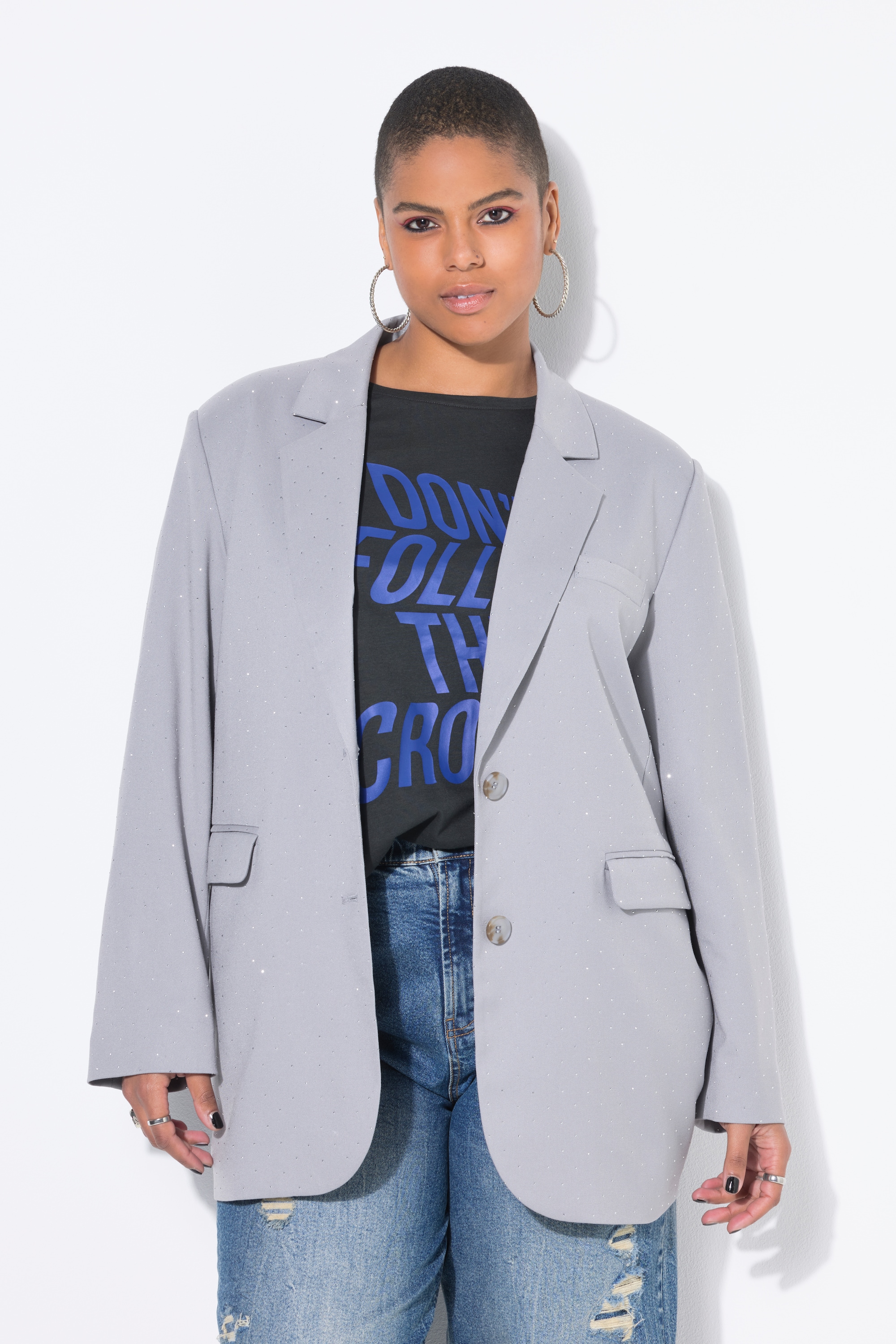 Blazer oversize. Strass fantaisie, STUDIO UNTOLD