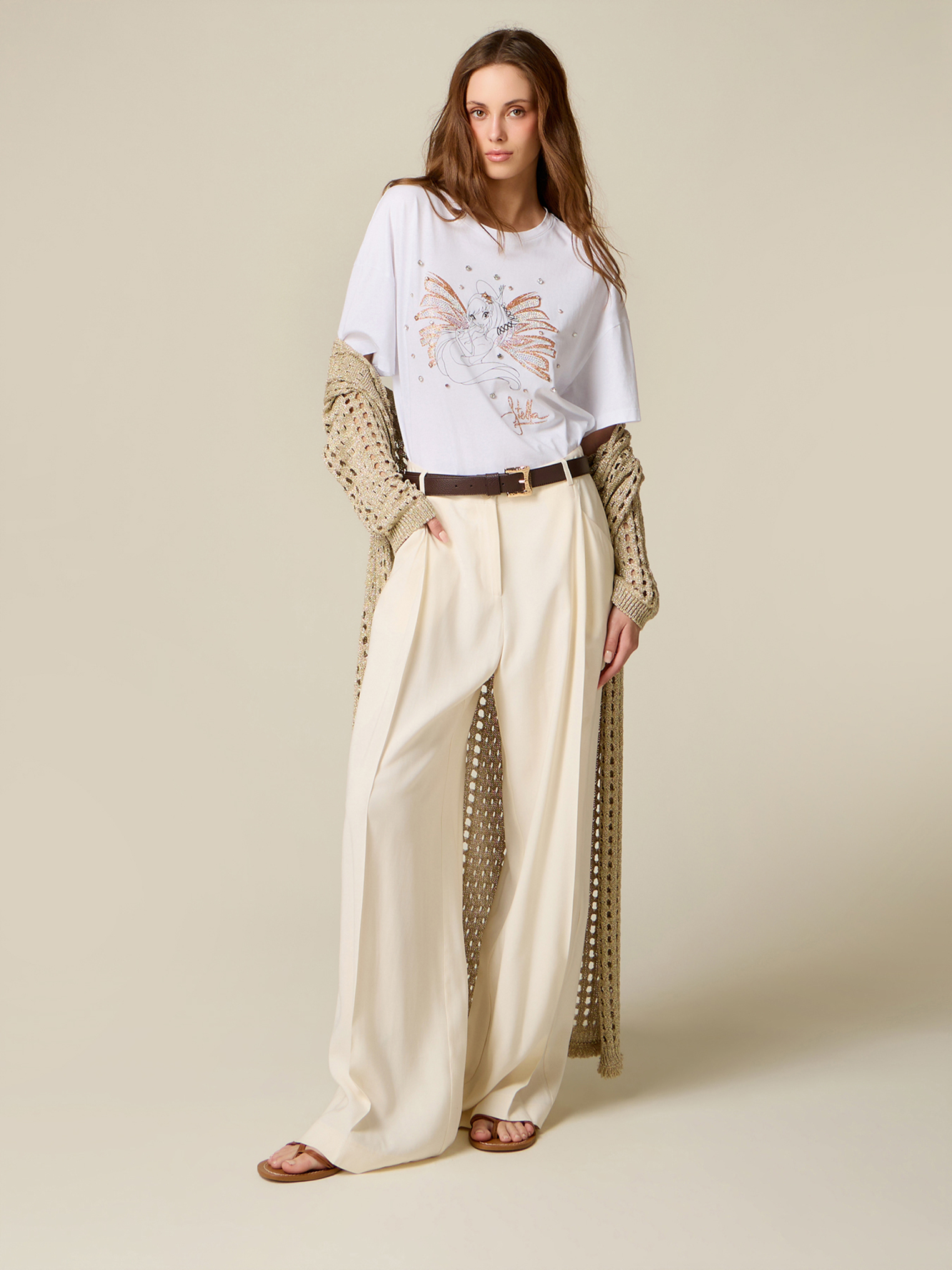 T-shirt Winx avec imprimé et paillettes, OLTRE