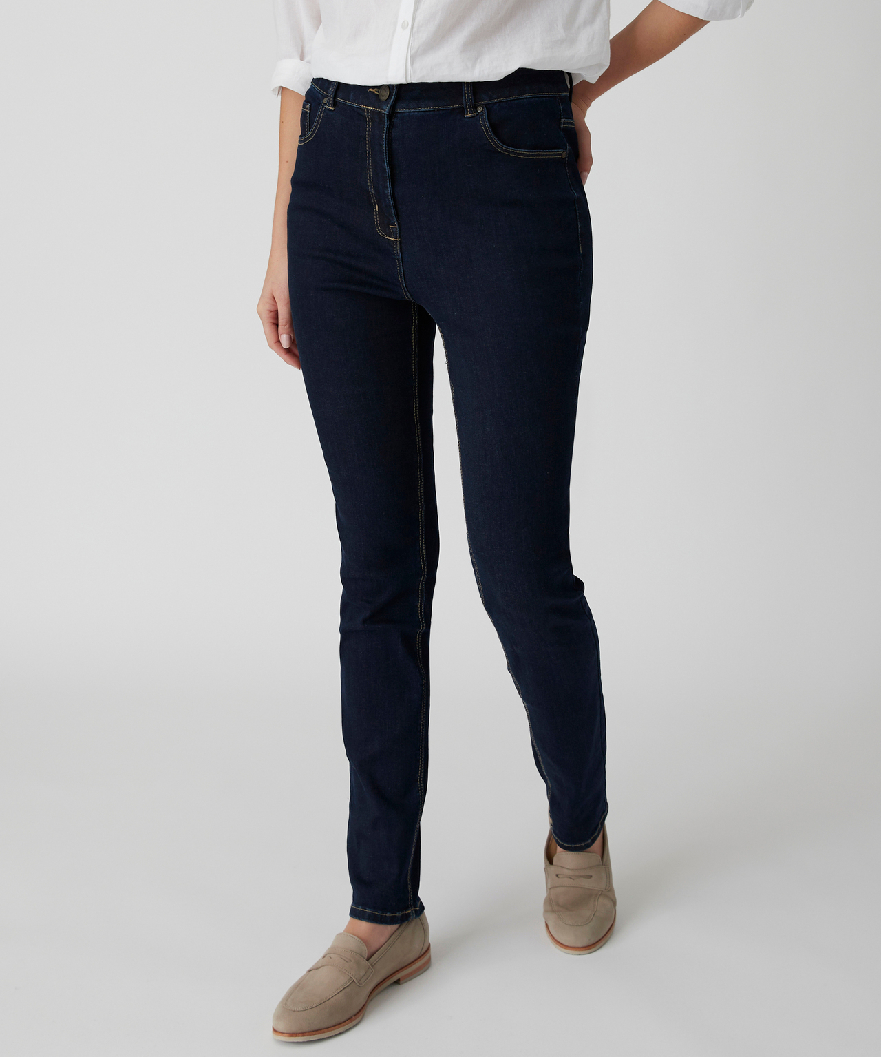 Jean slim taille haute Perfect Fit, DAMART