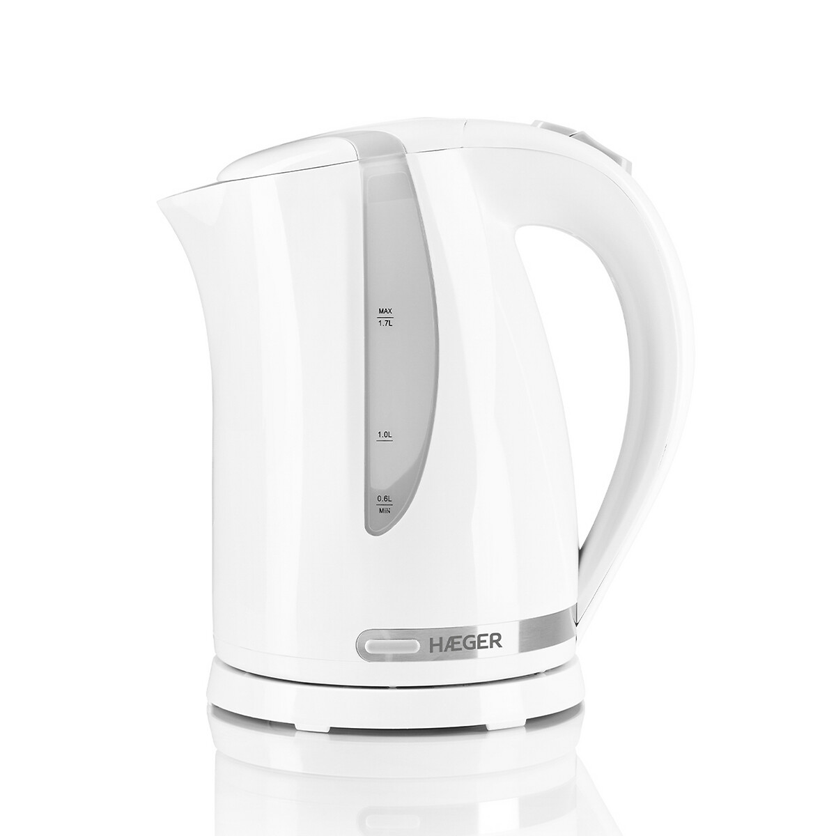 Jarro elétrico HAEGER WHITENESS, capacidade 1,7L, 2200W, da HAEGER, HAEGER