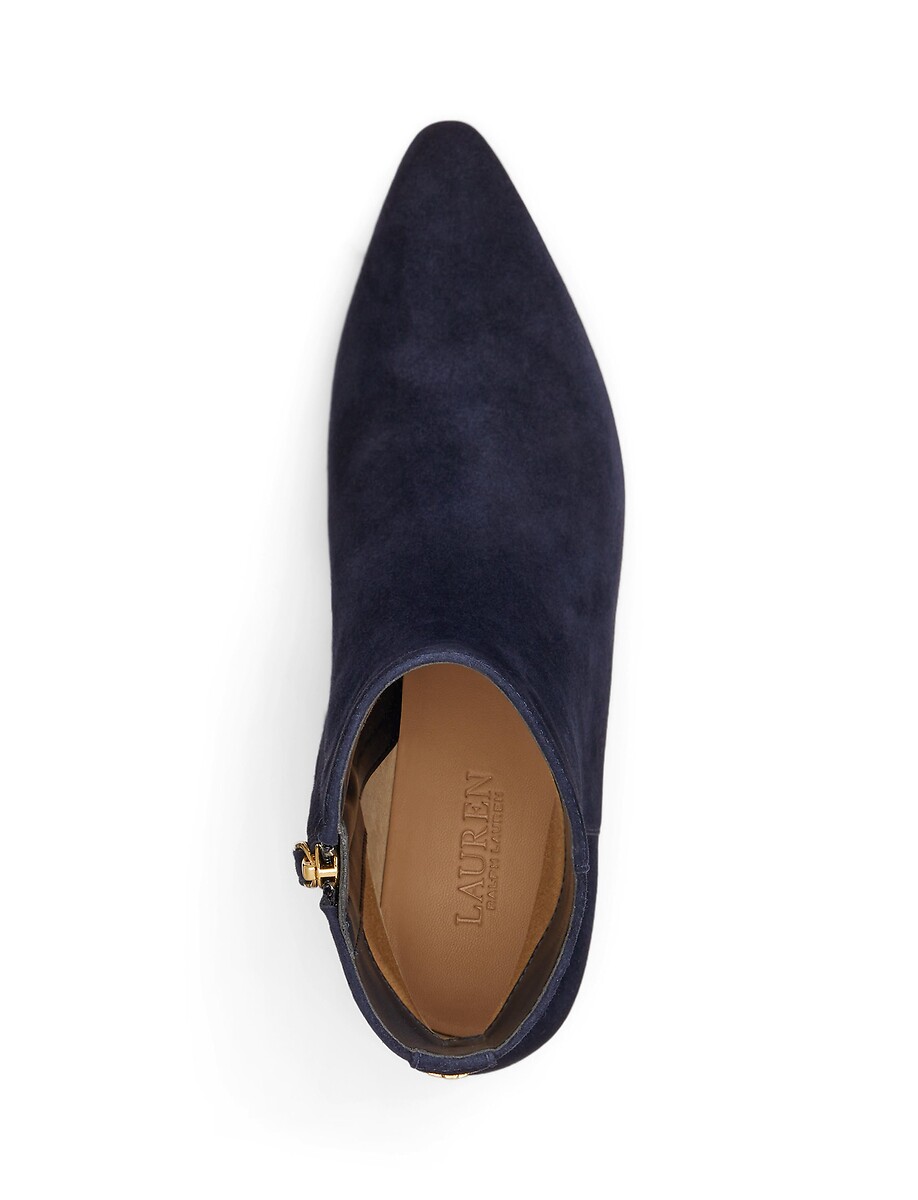 Lauren Ralph Lauren Botines de punta con tacón kitten, de ante, FRANCESCA — foto 4