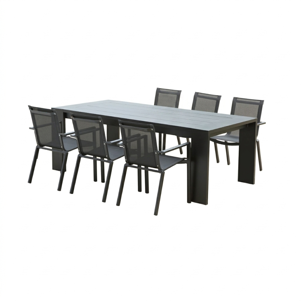 Ensemble en aluminium, 8 fauteuils IBIZA, WILSA GARDEN