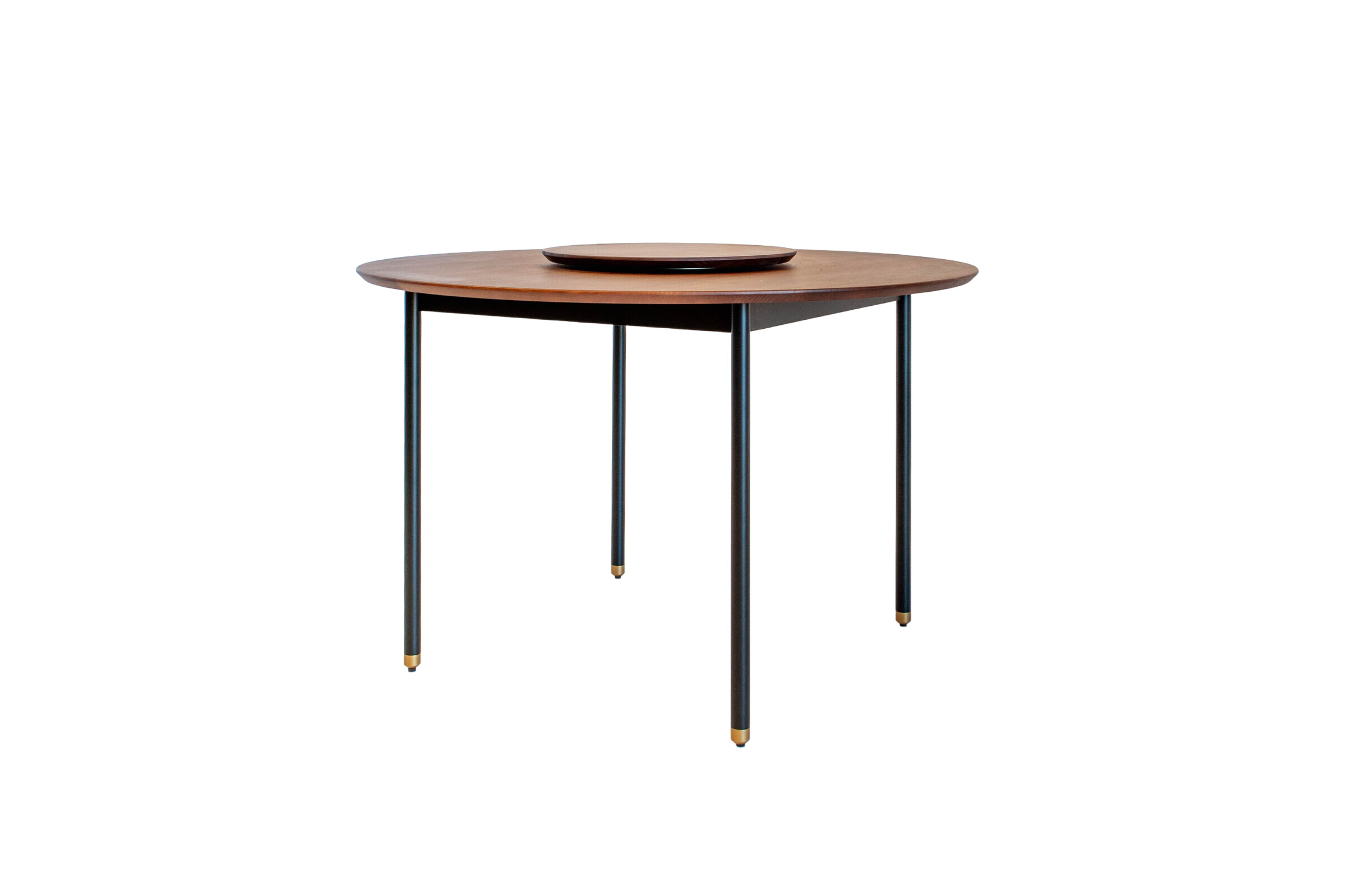 Table de repas ronde en noyer ELENA, PRODUIT INTERIEUR BRUT