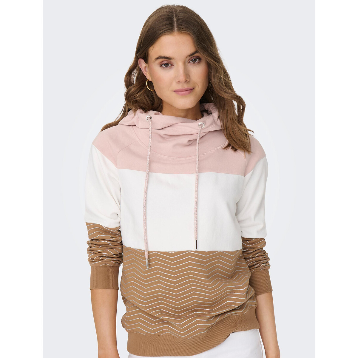Striped Cotton Hoodie