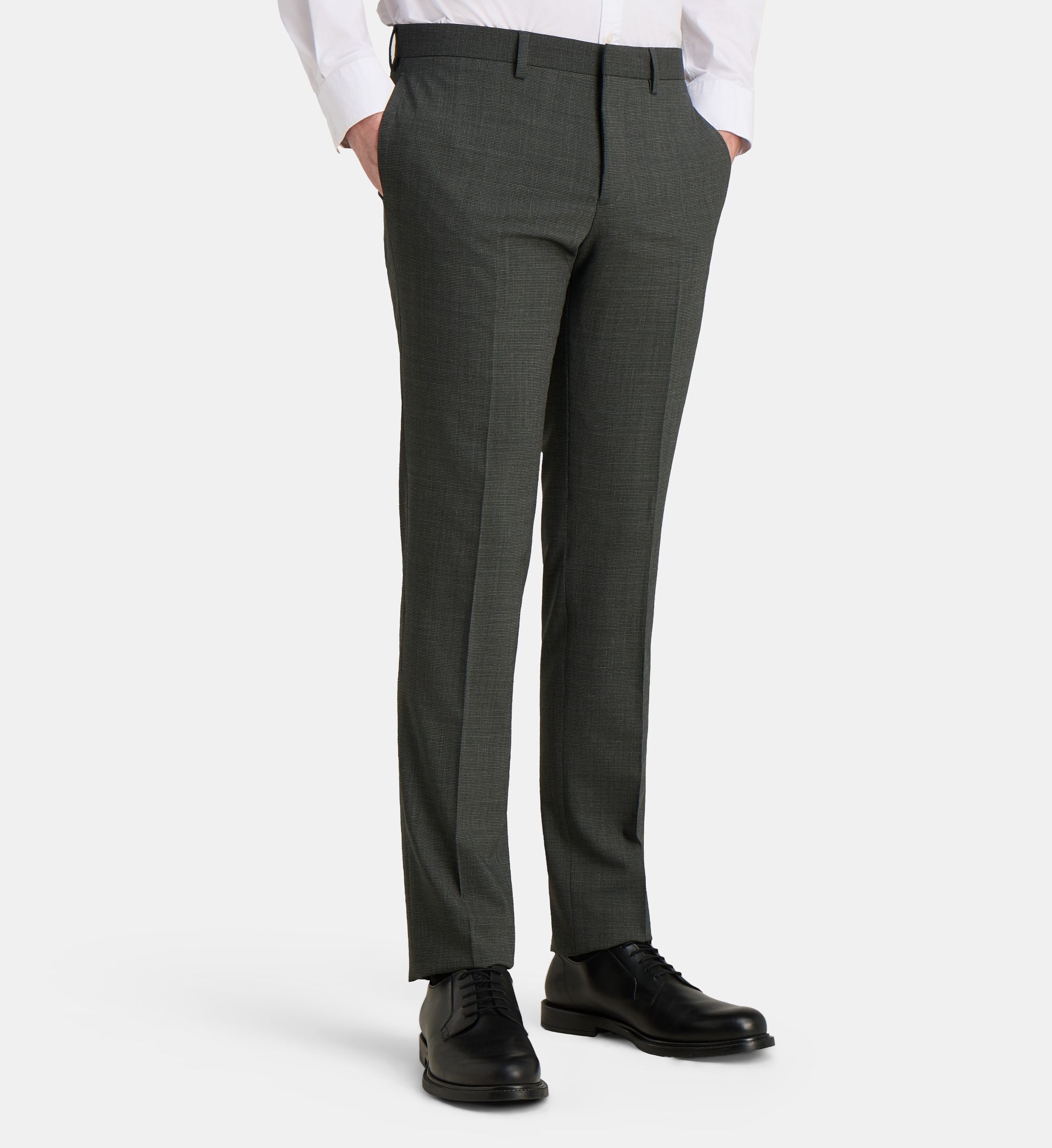 Pantalon de costume ajusté adrano p pied de poule, COMPTOIR GL
