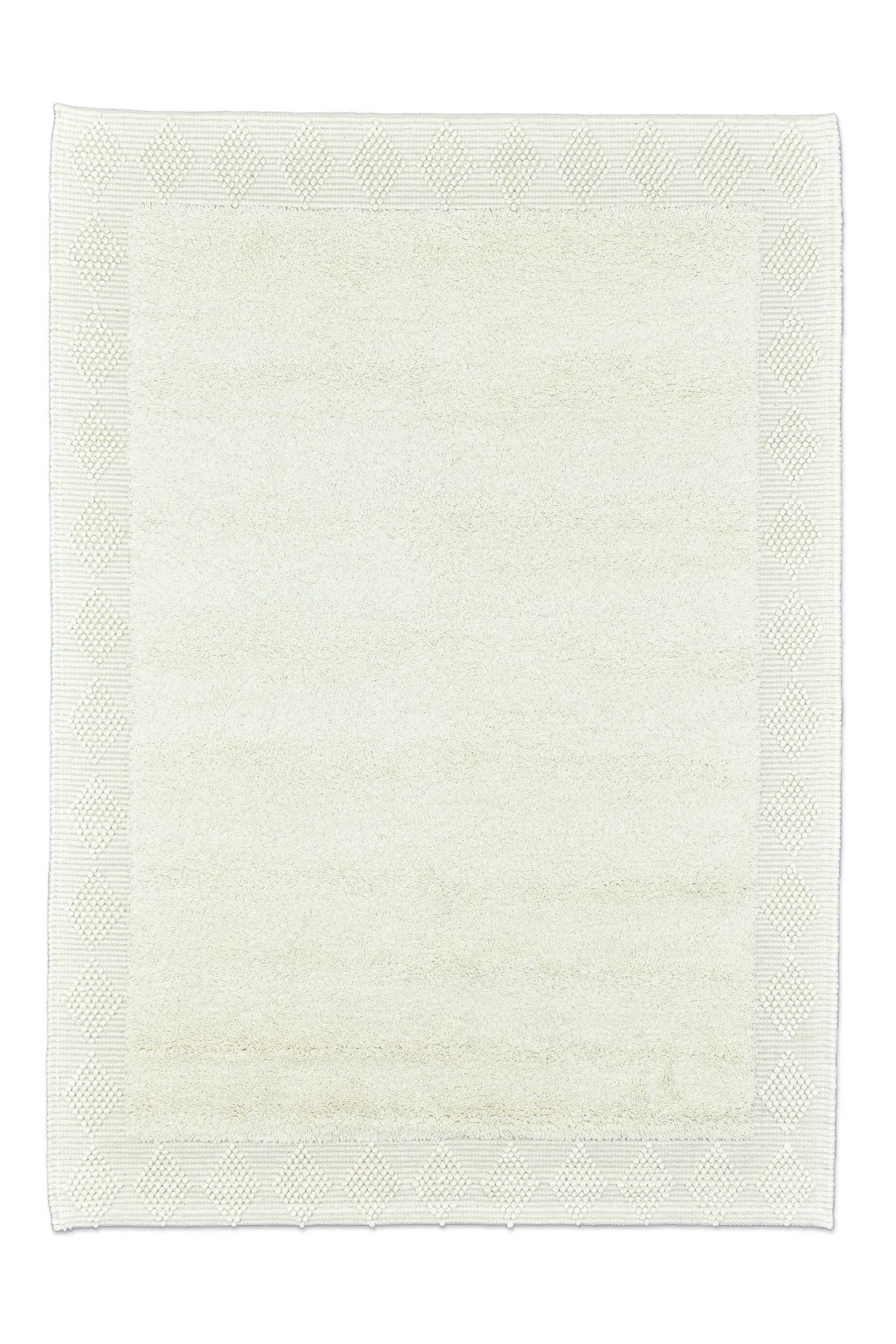 Tapis salon Bergen tissé main laine naturelle, THEKO