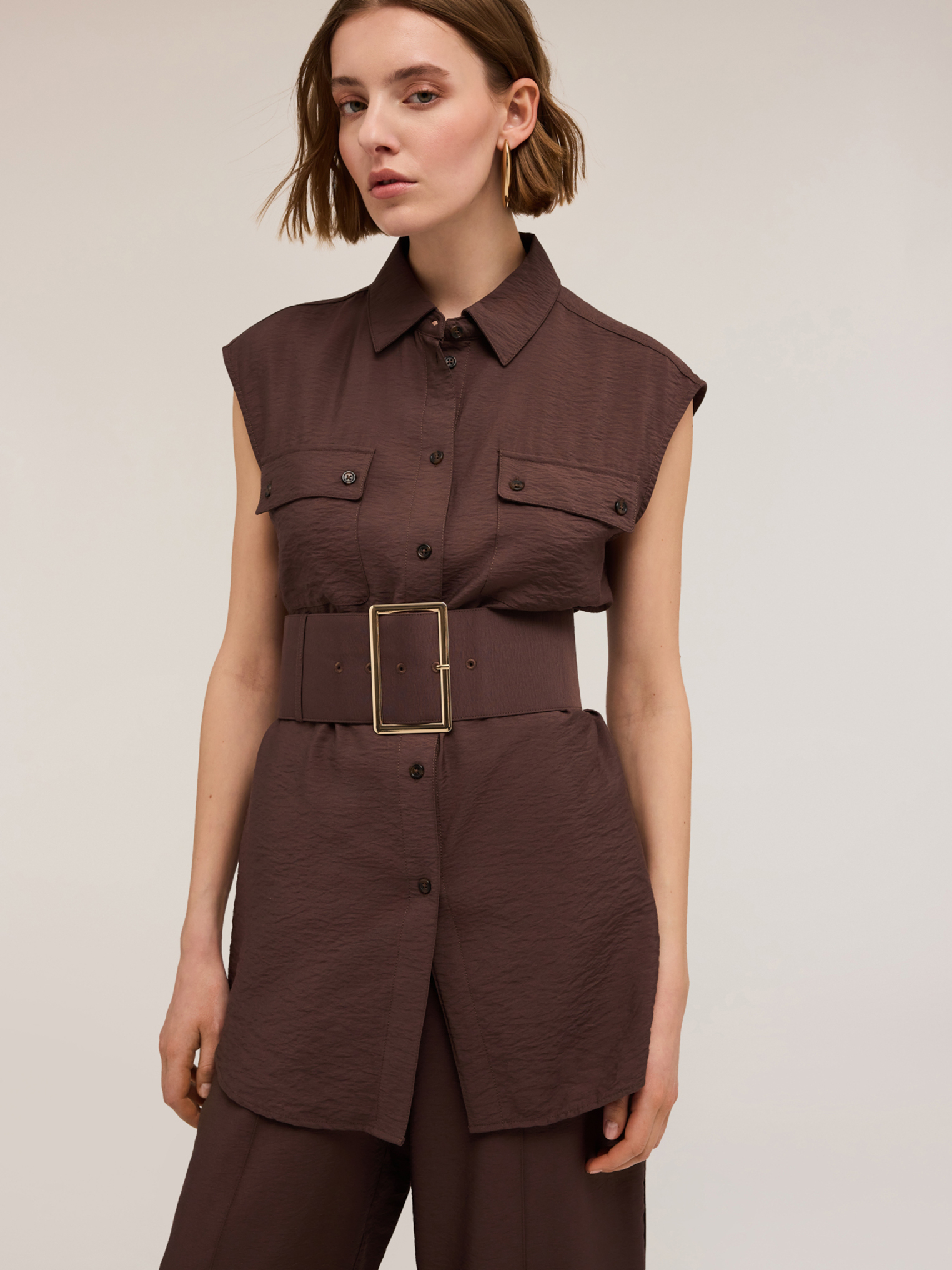 Chemise sans manches avec ceinture, MOTIVI