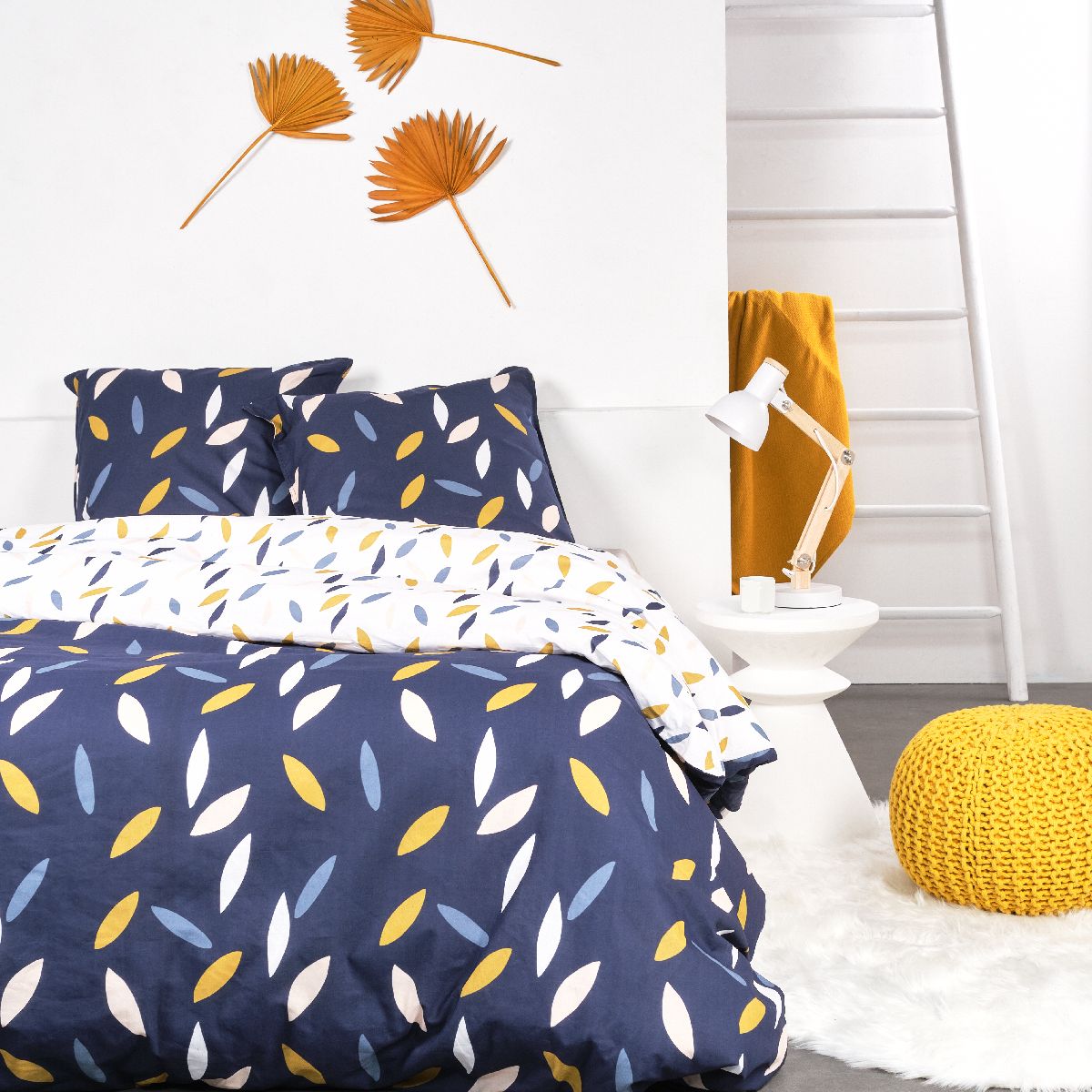 Parure de lit imprimé Graphique coton SUNSHINE VANA, TODAY