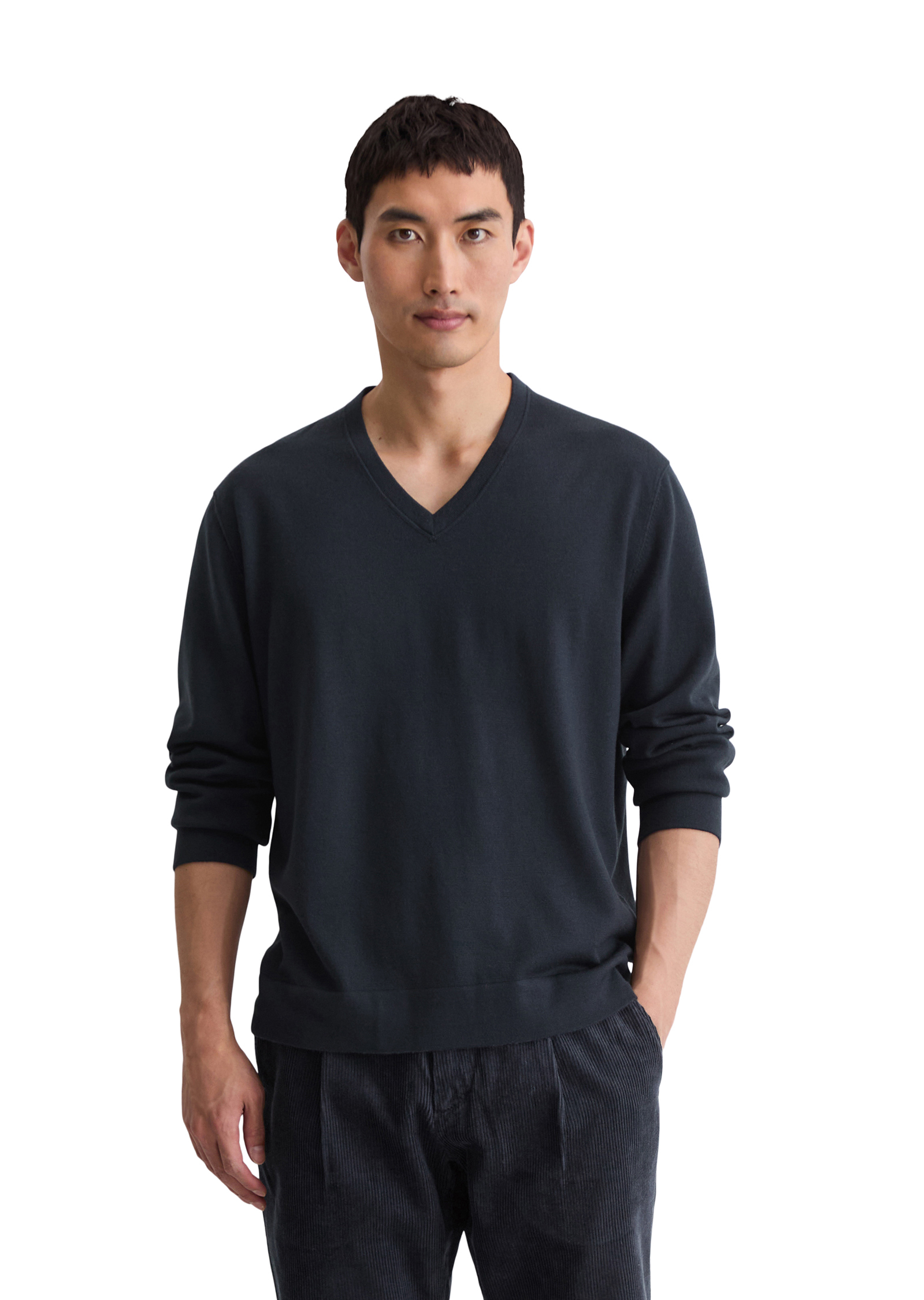 Pull-over regular en laine mérinos douce, MARC O'POLO