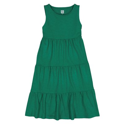 Cotton Tiered Sleeveless Dress LA REDOUTE COLLECTIONS