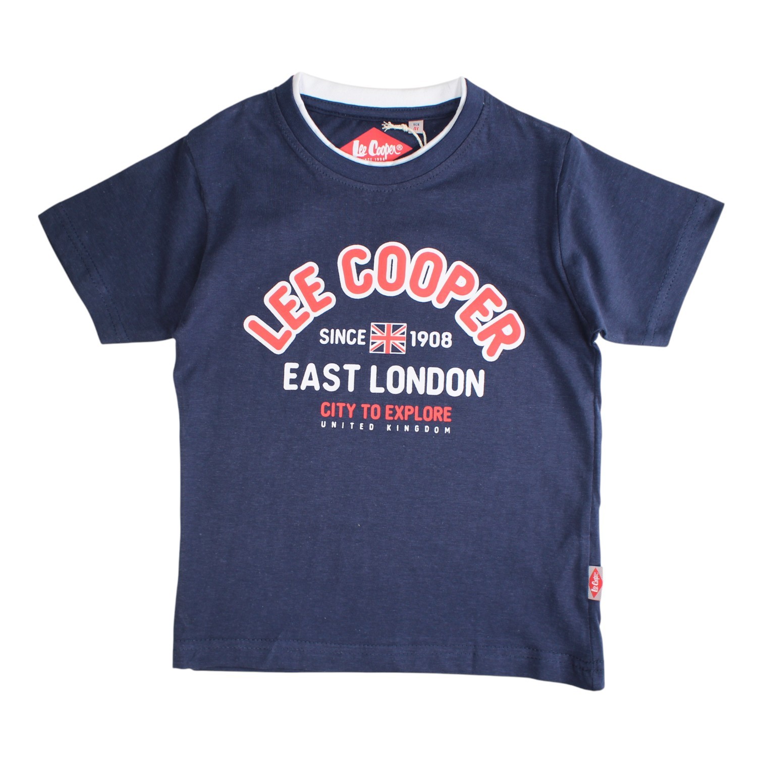 T-shirt manches courtes imprimé, coupe droite et col rond, LEE COOPER