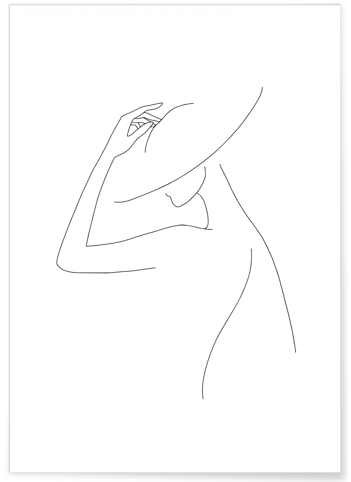 Affiche Line Art Women 3, L'AFFICHERIE