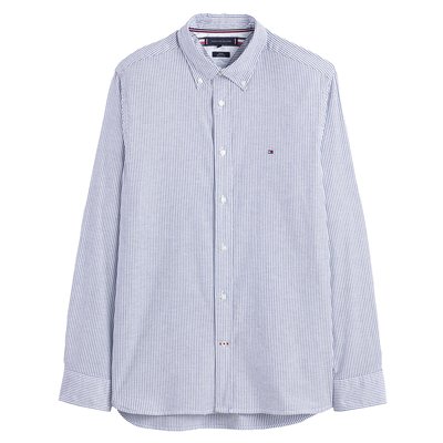Camisa recta stretch tipo Oxford de rayas TOMMY HILFIGER