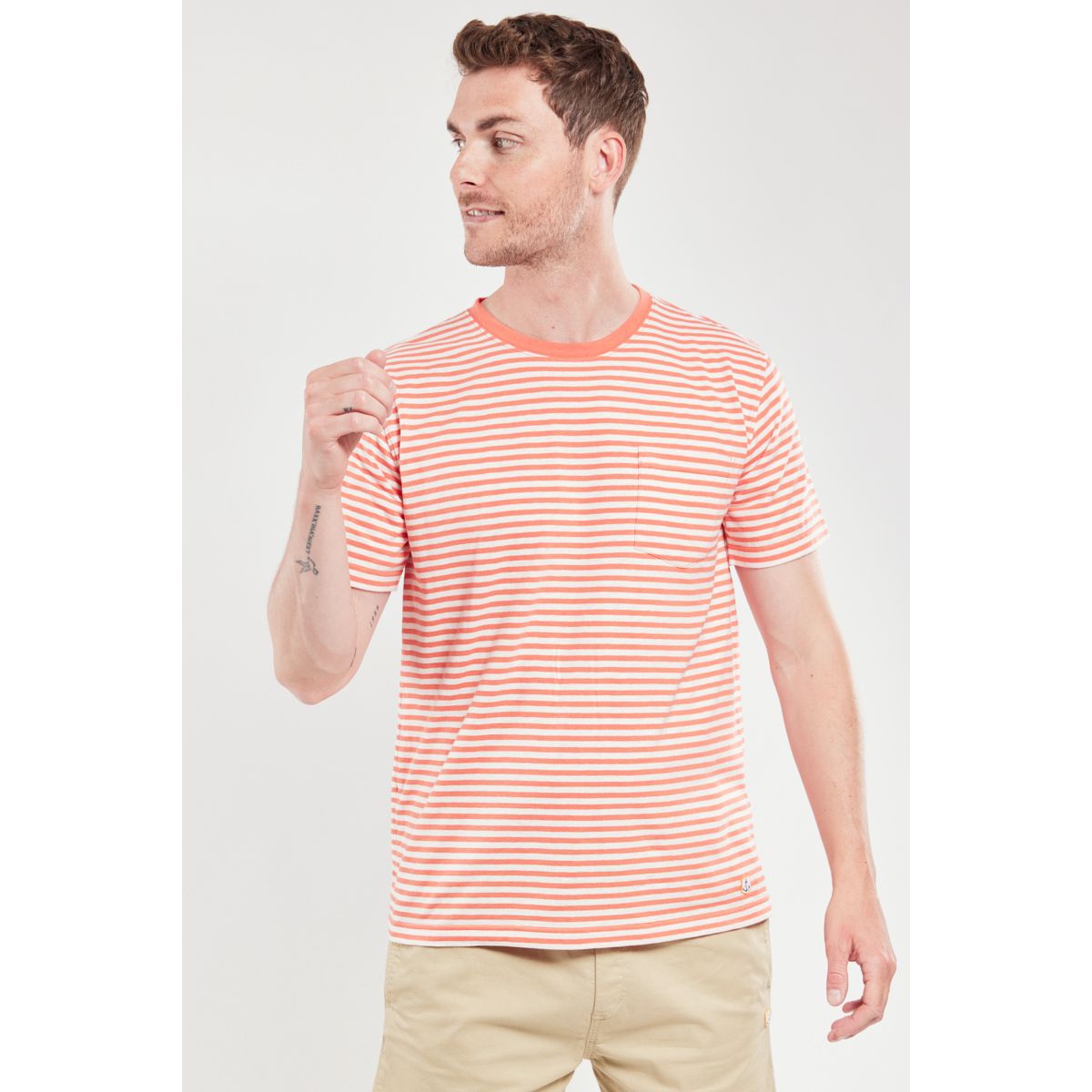 T shirt coton lin homme La Redoute